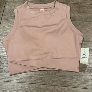 Mono B Women's Mauve Sleeveless Crop Top